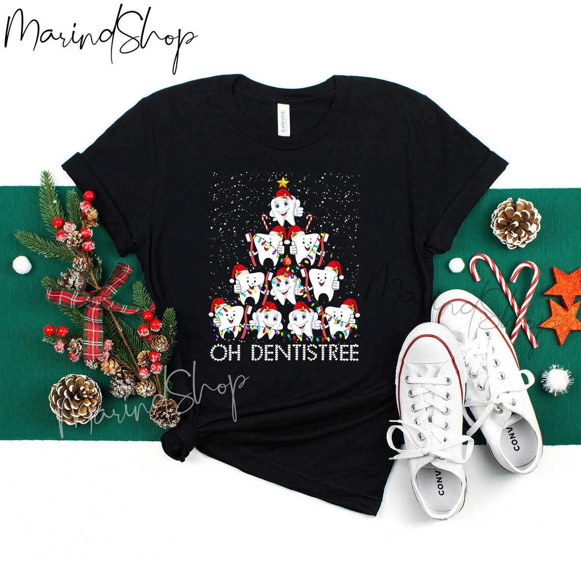 Dentist Christmas Tree 2022 Shirt