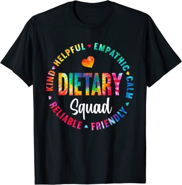 Dietary Squad Tie Dye Healthcare Worker Dietitian Squad 2022 Shirt
