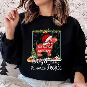 Dogs Are My Favorite People Christmas 2022 Shirt
