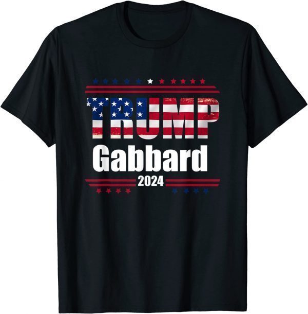 Donald Trump Tulsi Gabbard 2024 Usa Flag Classic Shirt