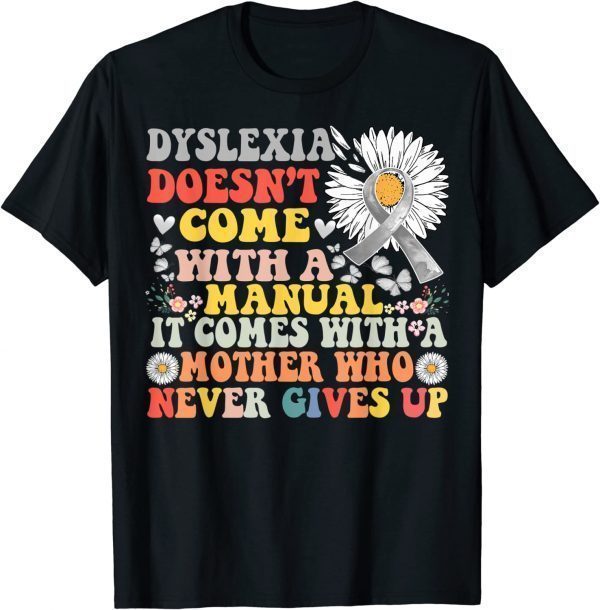 Dyslexia Daisy Groovy Awareness 2022 shirt