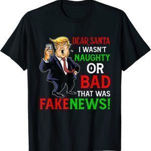 Fake News US President Donald Trump Christmas Classic Shirt