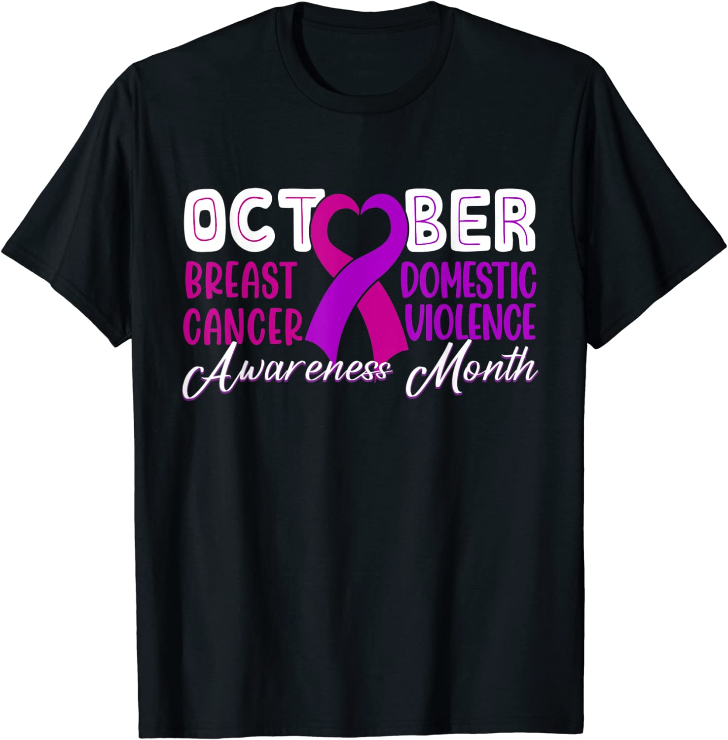 Family Breast Cancer and Domestic Violence Awareness Month 2022 Shirt