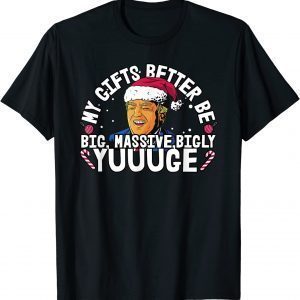 Festive Trump Holiday Christmas Design Seeking YUGE Classic Shirt