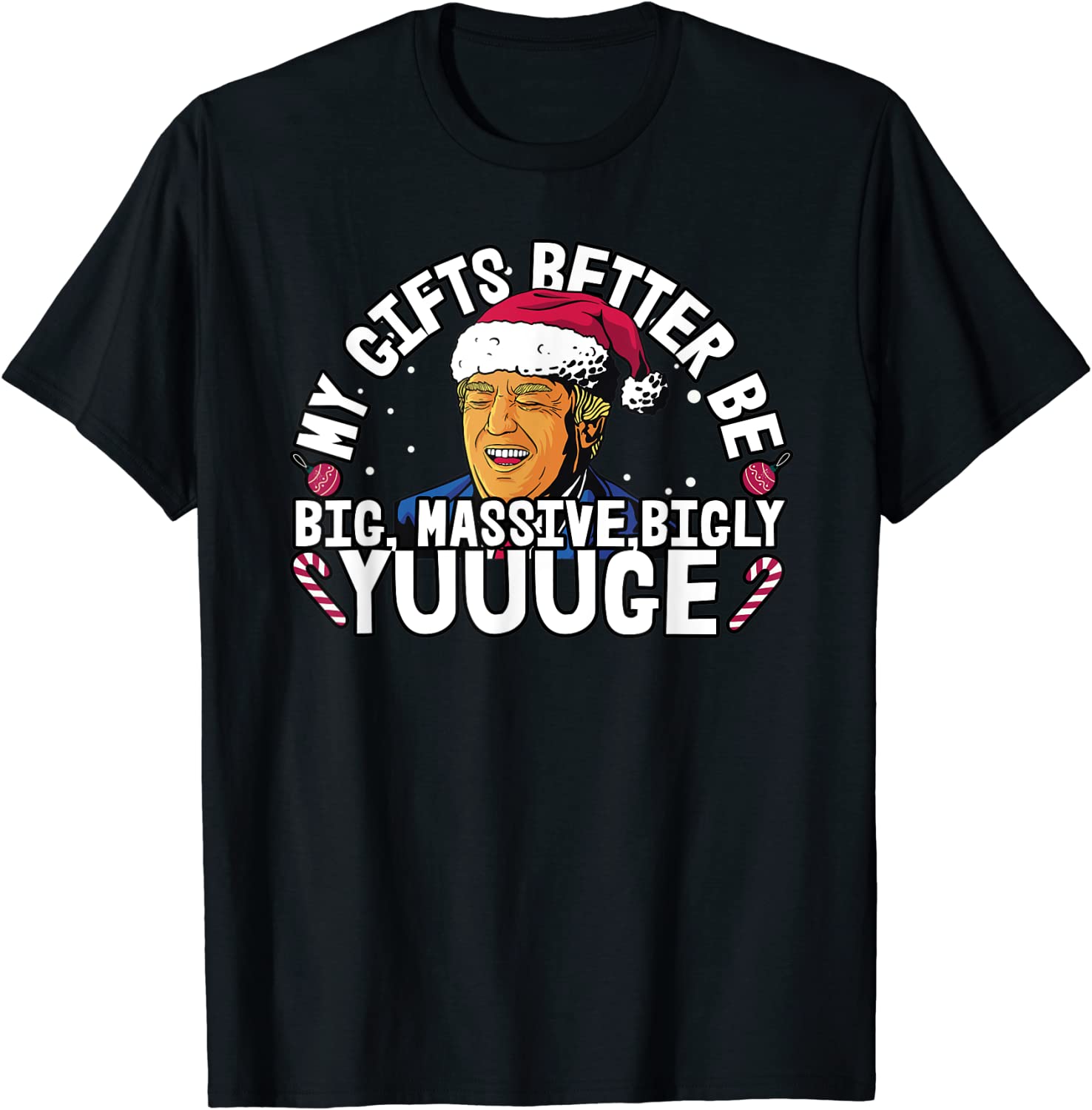 Festive Trump Holiday Christmas Design Seeking YUGE Classic Shirt