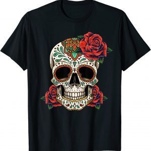 Floral Sugar Skull Day of Dead Dia de Los Muertos 2022 Shirt