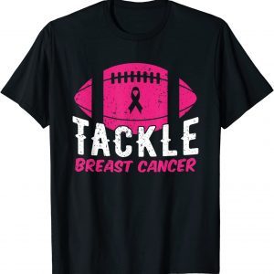 Football Ribbon Breast Cancer Awareness Tackle Breast Cancer Classic Shirt