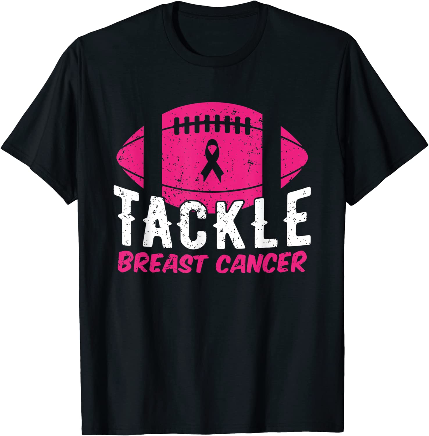 Football Ribbon Breast Cancer Awareness Tackle Breast Cancer Classic Shirt