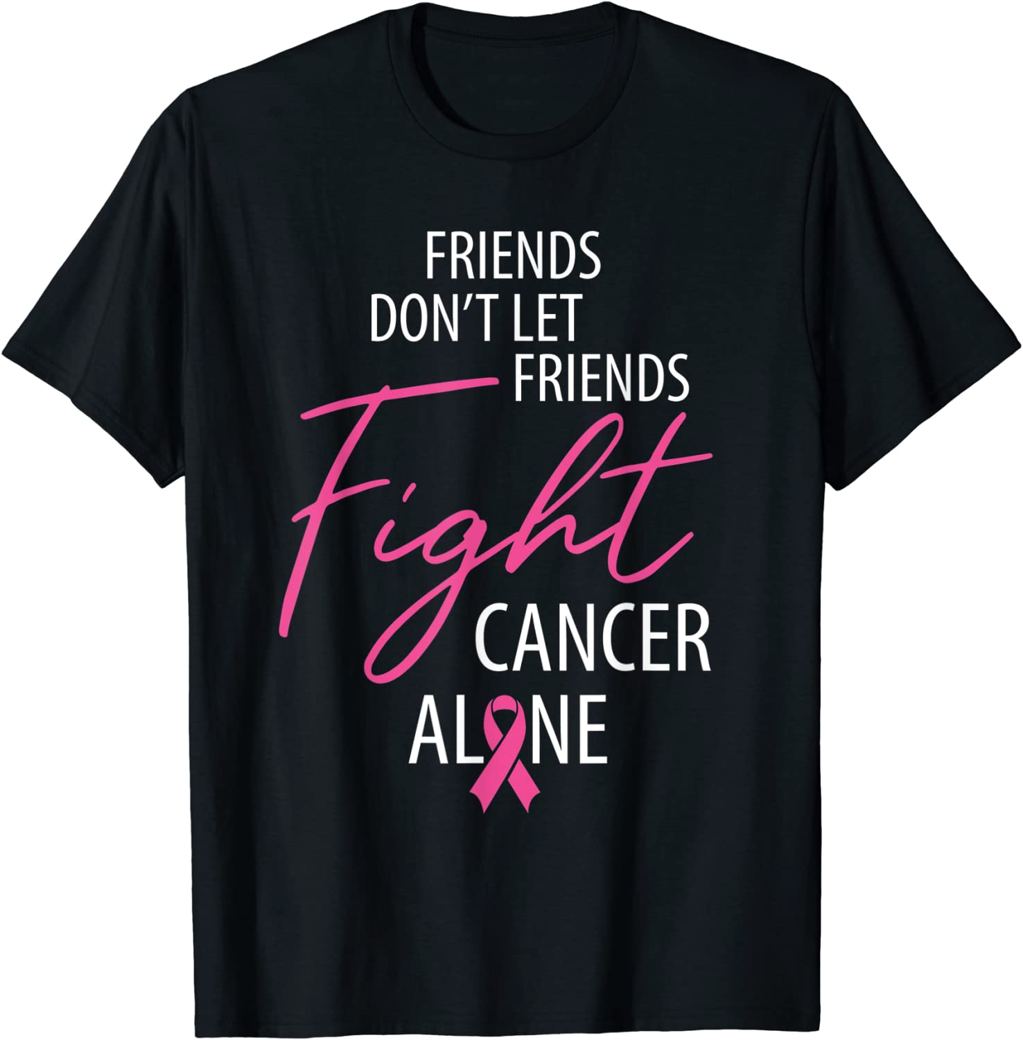 Friends Don't Let Friends Fight Cancer Alone, Pink Awareness 2022 Shirt
