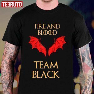 Game Of Thrones House Of The Dragon Targaryen Team Black 2022 Shirt