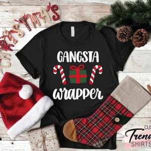 Gangsta Wrapper Merry Christmas Classic Shirt