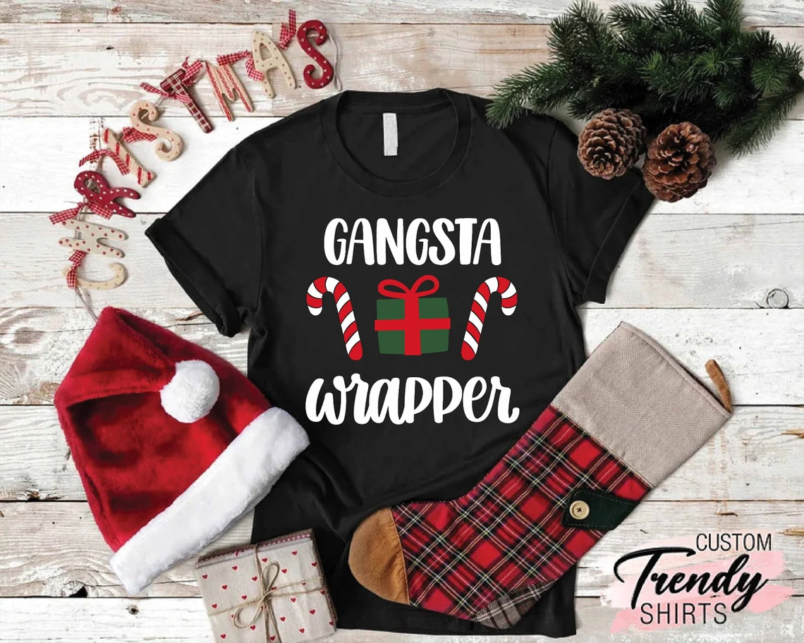 Gangsta Wrapper Merry Christmas Classic Shirt