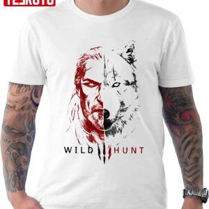 Geralt The Witcher Wild Hunt Henry Cavill Minimalist Tee shirt