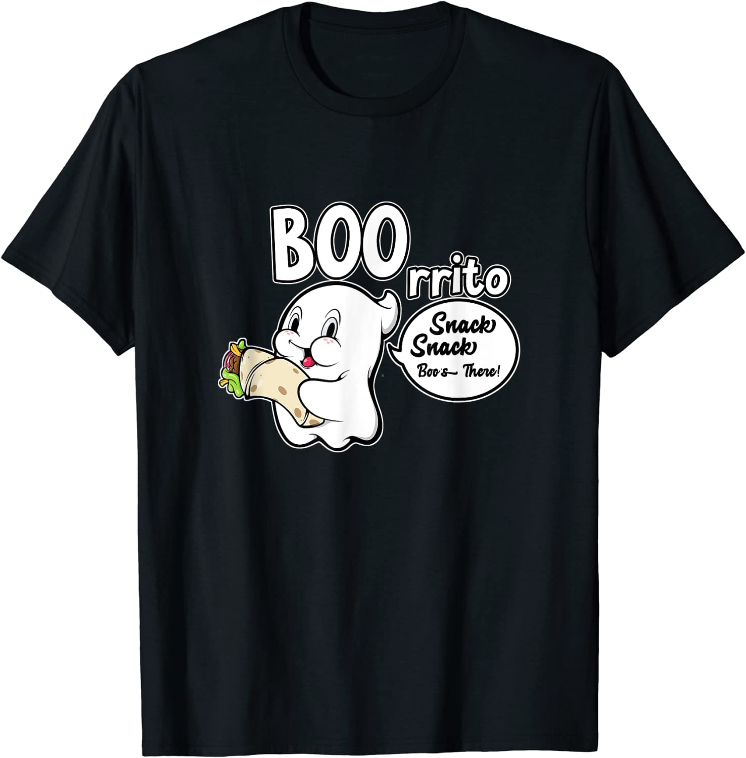 Ghost Burrito Mexican Food Cute Halloween Ghost Boorritto 2022 Shirt