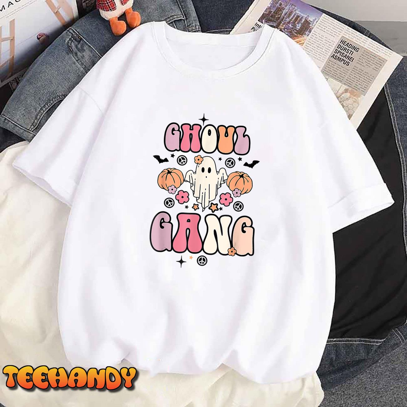 Ghoul Gang Groovy Hey Boo Pumpkin Boo Crew Halloween Classic Shirt