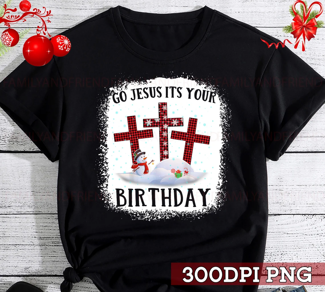 Go Jesus Its Your Birthday Christmas Buffalo Red Plaid Classic Shirt