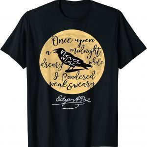 Gothic Edgar Allan Poe The Raven Literary 2022 Shirt
