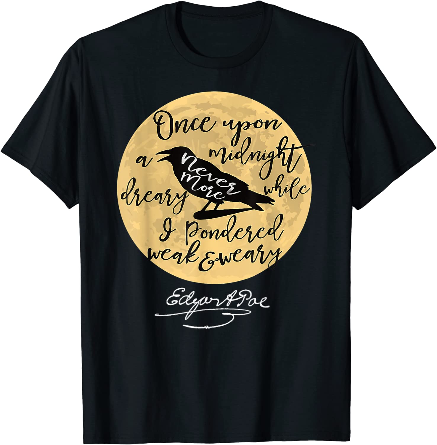 Gothic Edgar Allan Poe The Raven Literary 2022 Shirt