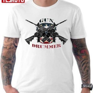 Gun Drummer Patriotic Drums 4th Of July 2022 Shirt