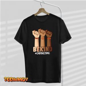 Hands Be Kind Anti Bullying Unity Day 2022 Women Orange Classic Shirt