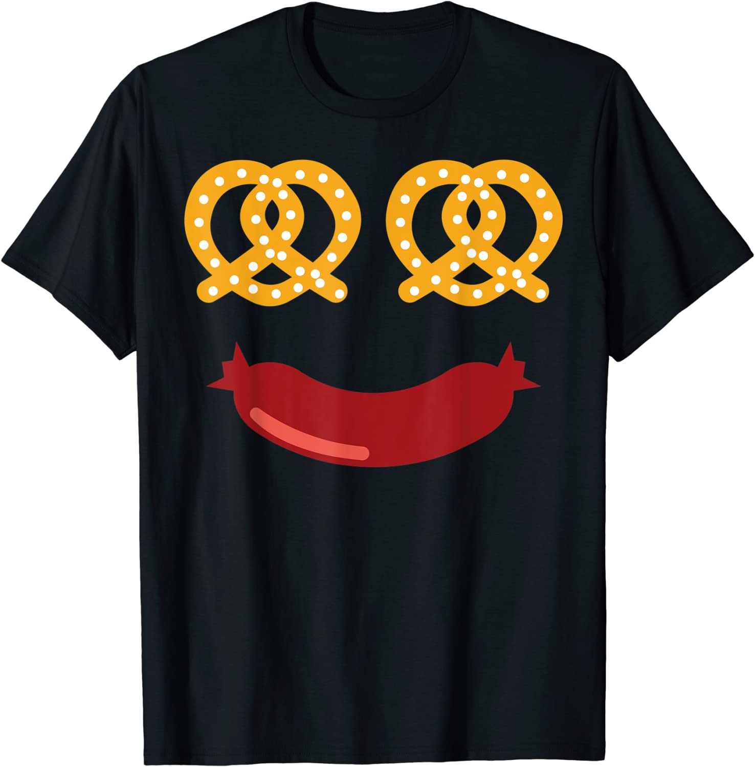 Happy Pretzel And Sausage Face Oktoberfest Festival 2022 Shirt