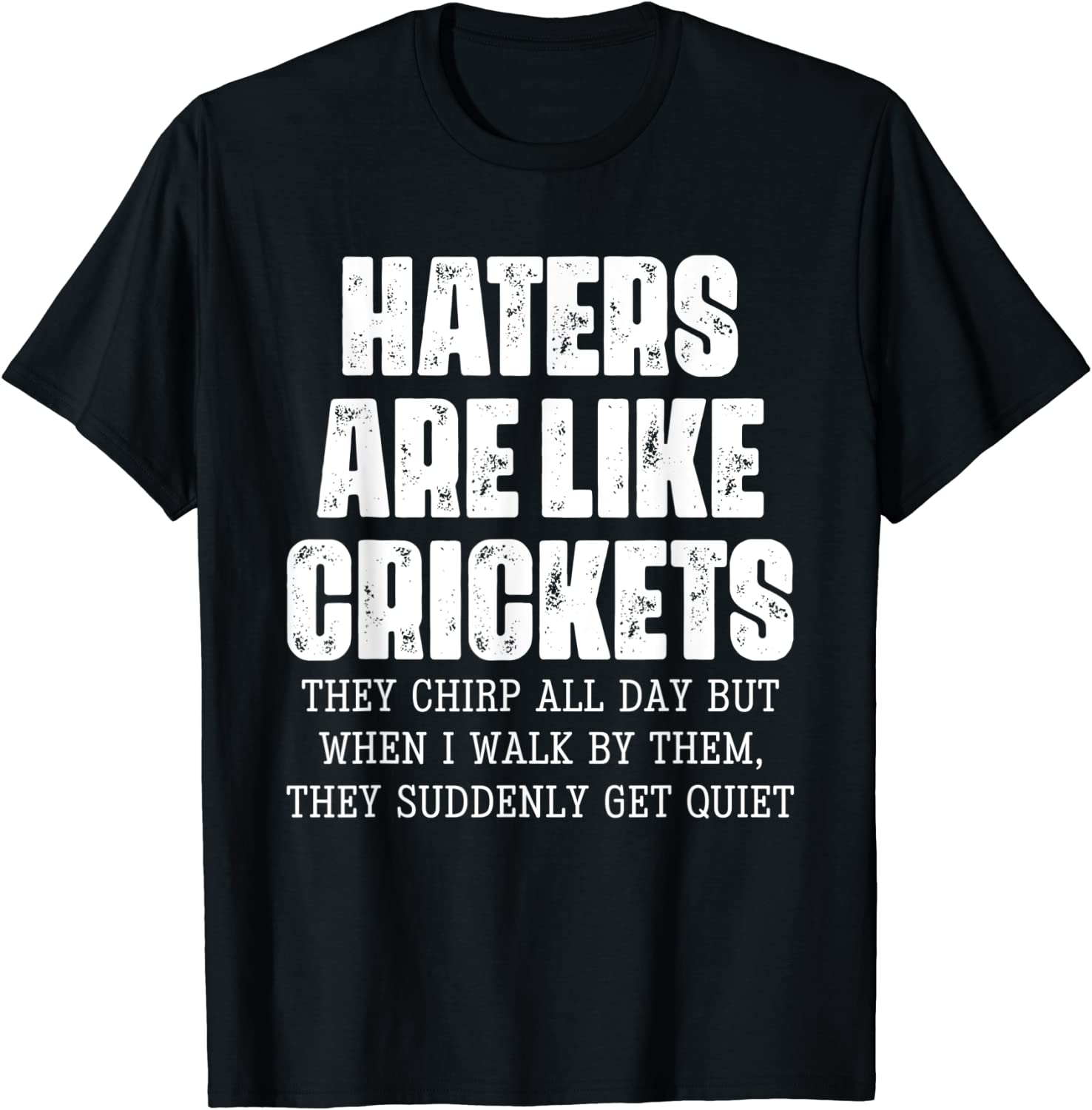 Hater Are Like Cricket They Chirp All Day Vintage Apparel Classic Shirt