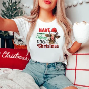 Have Yourself A Merry Christmas Cow Lover Classic Shirt
