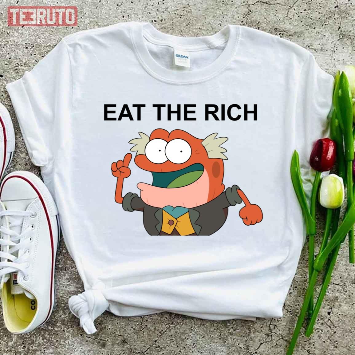 Hop Pop Says Eat The Rich Amphibia 2022 shirt