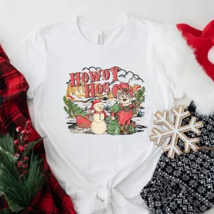 Howdy Hos Christmas Santa Cowboy Hohoho Howdy Christmas Classic Shirt