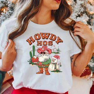 Howdy Hos Retro Western Christmas Classic Shirt