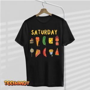 Hungry Caterpillars SATURDAY Funny Fruit Lover Vegan 2022 Shirt