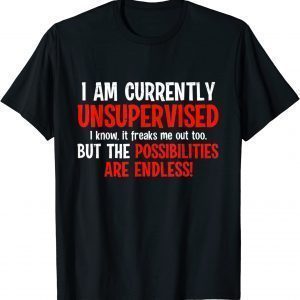I Am Unsupervised It Freaks Me Out Possibilities Endless 2022 Shirt