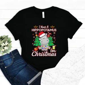 I Want To Hippopotamus For Christmas 2022 Shirt