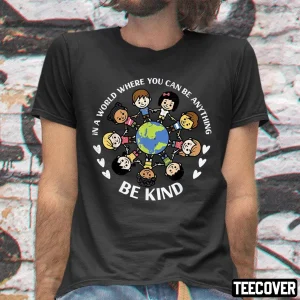 In A World Be Kind Kids Earth Anti Bullying Unity Day Orange 2022 Shirt