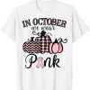 In October We Wear Pink Thanksgiving Breast Cancer Awareness 2022 Shirt