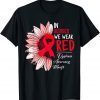 In October We Wear Red Sunflower Dyslexia Awareness Month 2022 Shirt