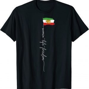 Iranian lion sun Flag, Female Fist, Support Women of Iran 2022 Shirt