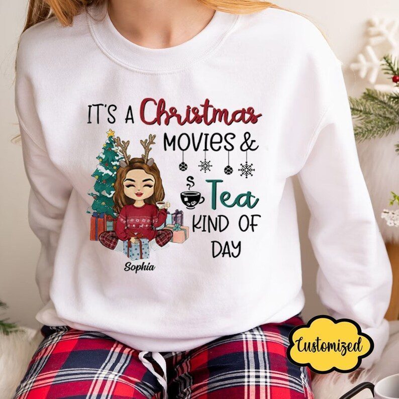 It's A Christmas Movie Kind Of Day Personalized Custom Classic Shirt