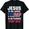 Jesus Is My Savior Ultra Maga Trump My President 2024 Flag Classic Shirt