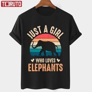 Just A Girl Who Loves Elephants Vintage 2022 shirt