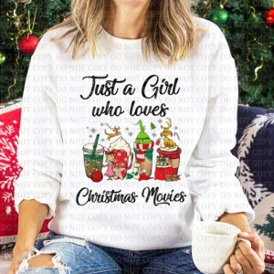Just a girl who loves Christmas movies 2022 Shirt
