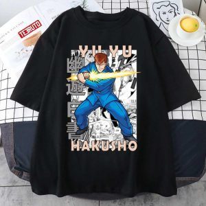 Kazuma Kuwabara Ghost Files Yuyu Hakusho Manga Style Classic shirt