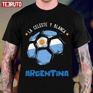 La Celeste Y Blanca Argentina World Soccer Cup 2022 shirt
