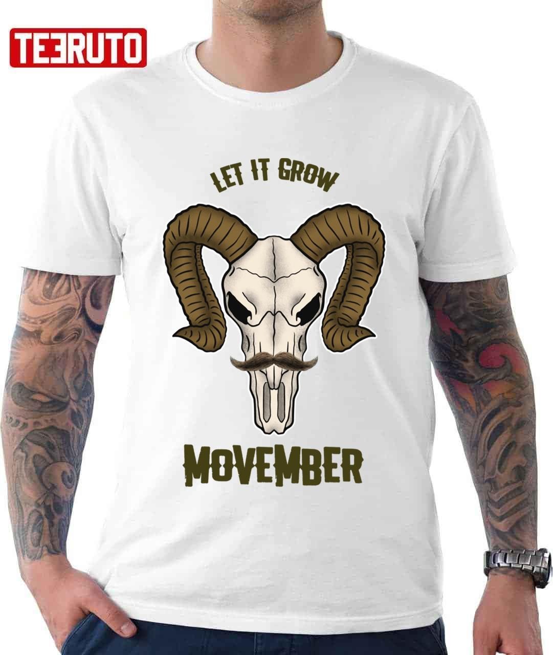 Let It Grow Movember Moustache 2022 shirt
