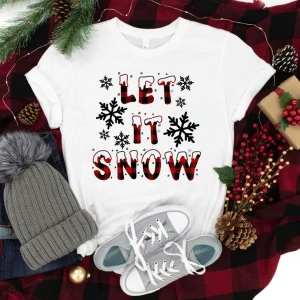 Let It Snow Buffalo Plaid Christmas Classic Shirt