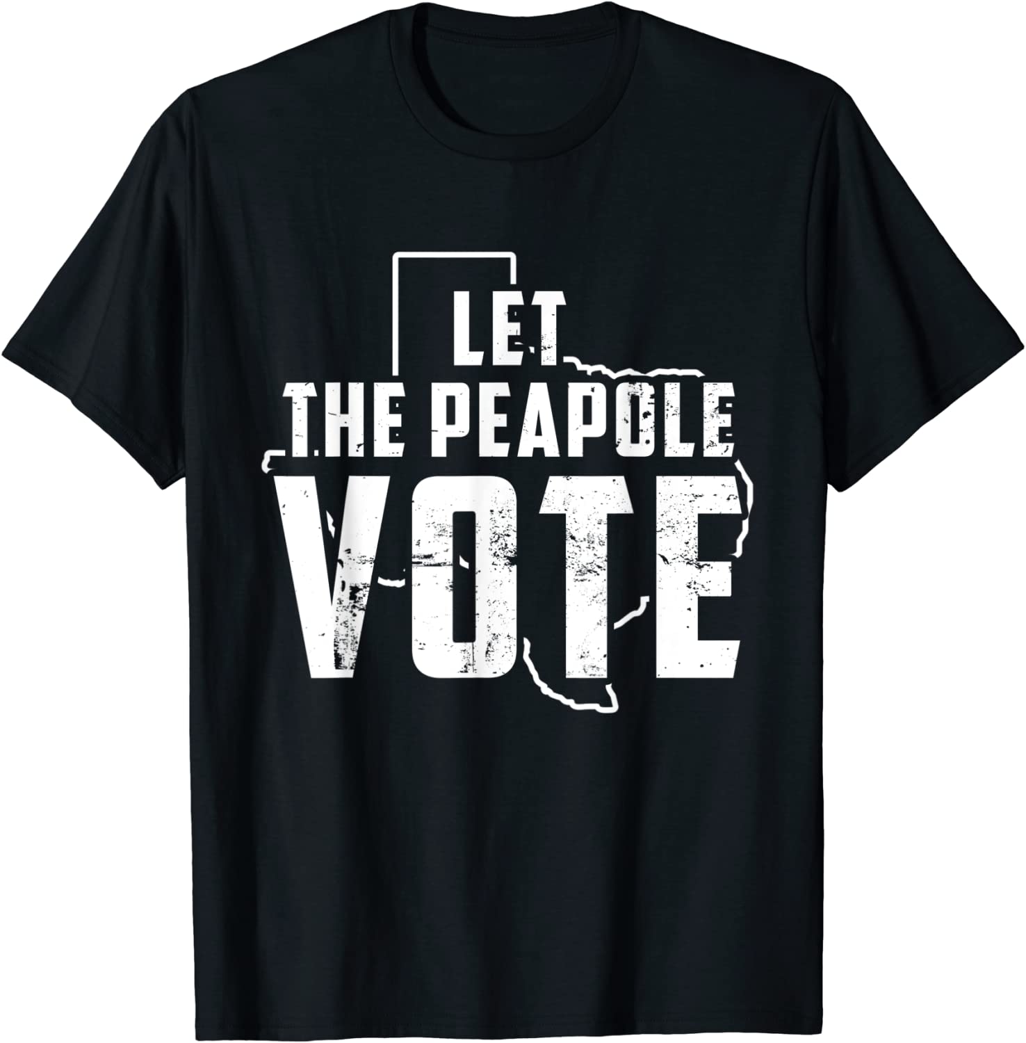 Let the People Vote Texas flag Retro 2022 Shirt