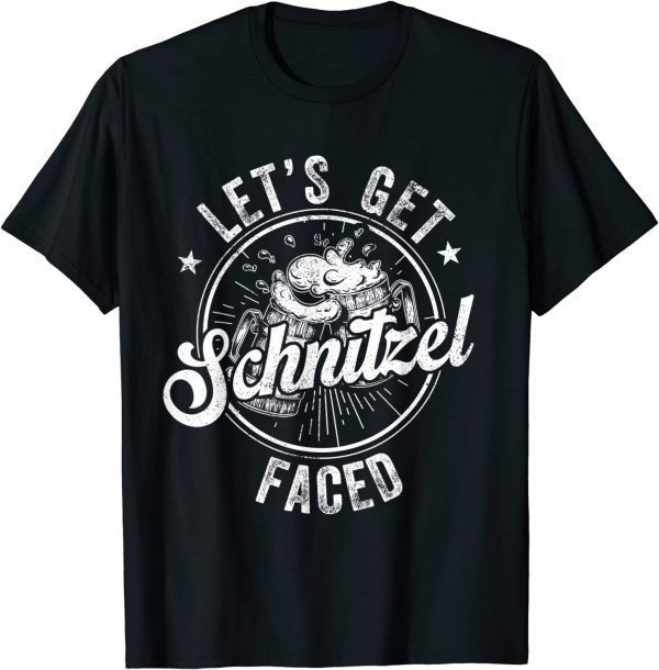 Let's Get Schnitzel Faced Oktoberfest German Beer Mug 2022 Shirt
