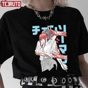 Manga Anime Character Chainsaw Warrior Chainsaw Man 2022 Shirt