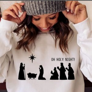 Oh, Holy Night Merry Christmas 2022 Shirt