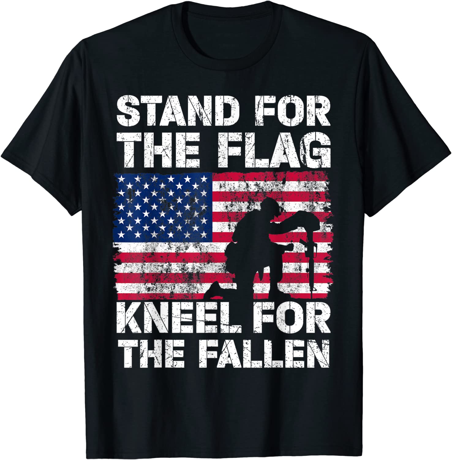 Patriotic Military Veteran American Flag Stand 2022 Shirt